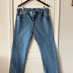 Levi’s 501 Original Fit Button Fly Straight Leg Jeans Men’s 36x34